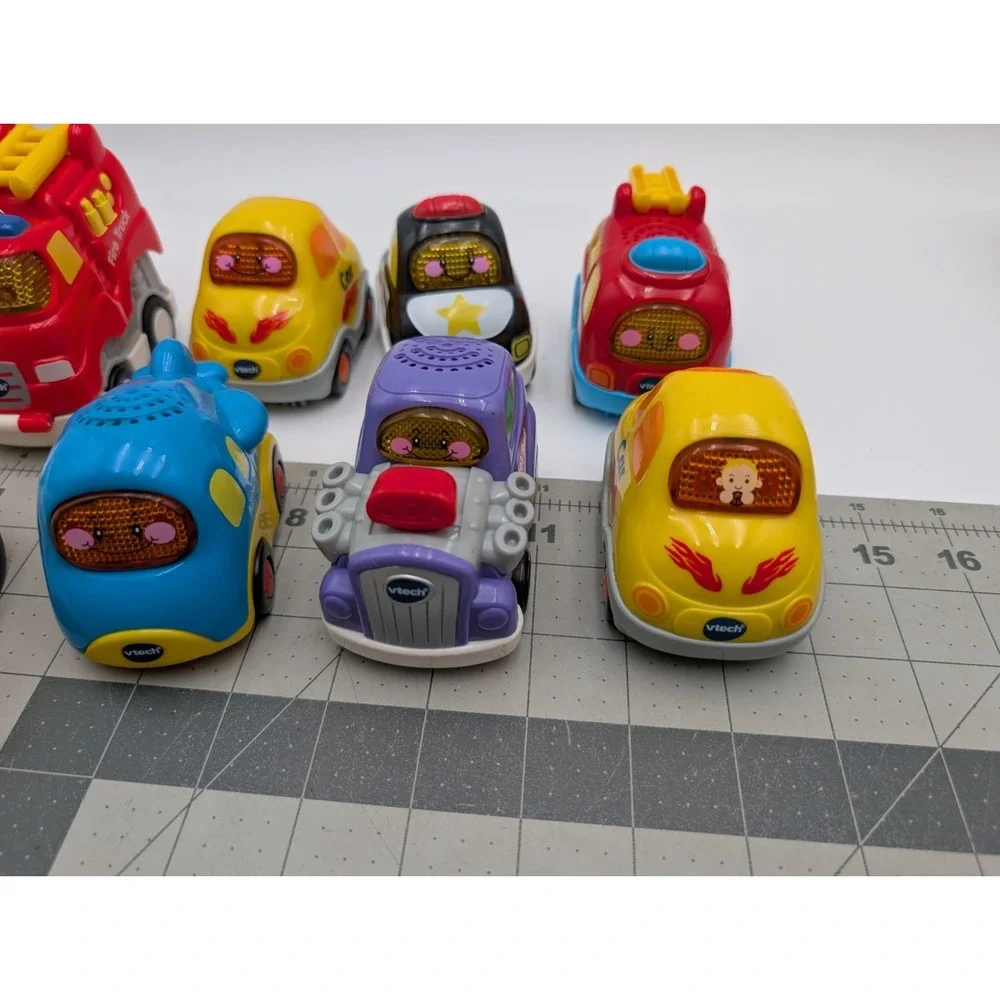 VTech‎ Go Smart Vehicle Race Car Hot Rod Fire Truck Police Plane Lot of 8